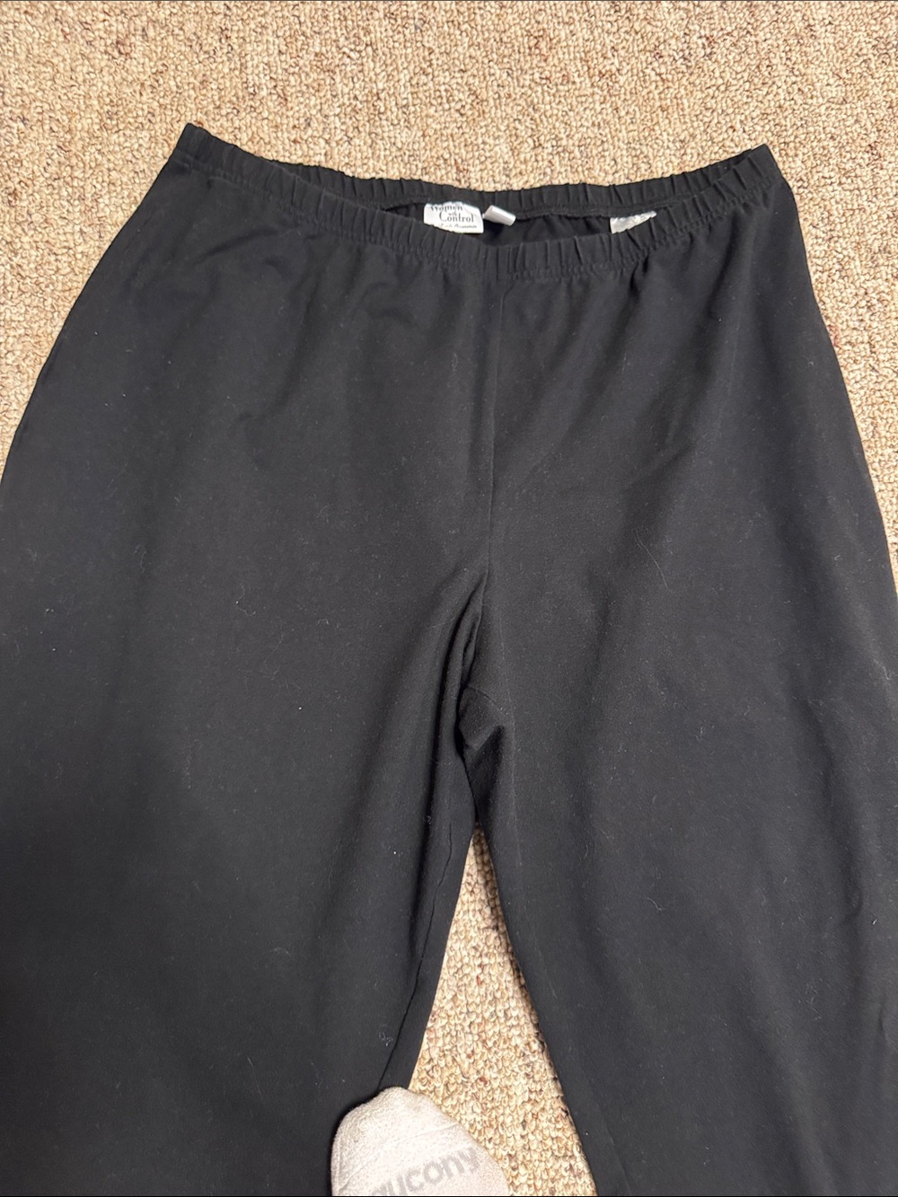Women with Control Black Capris with Ankle Ties - Picture 2 of 5